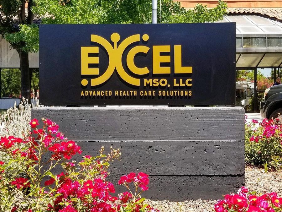 Monument sign for a medical group in Santa Clara